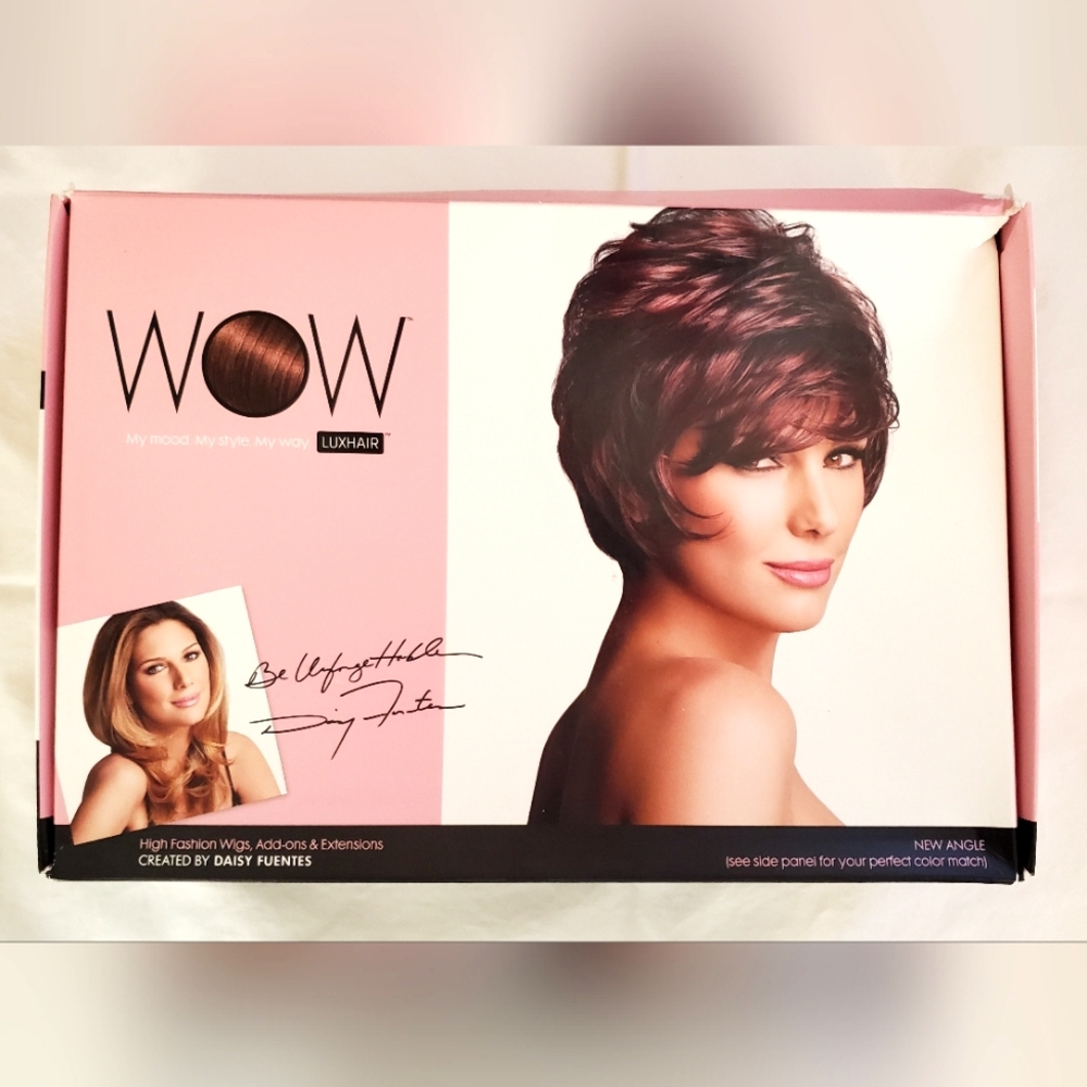 Wow Luxhair Wig - New Angles Dark Auburn Wig